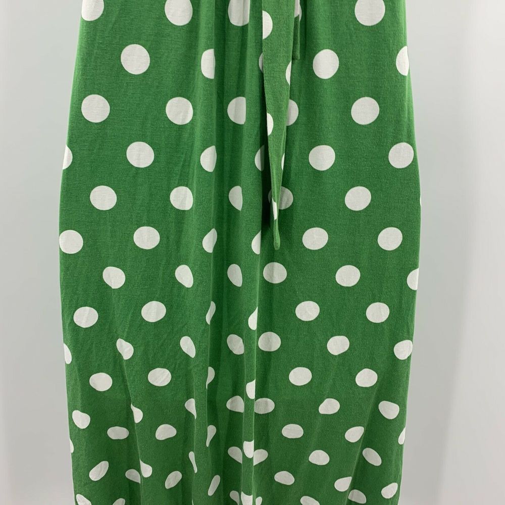 Boden Green Polka Dot Halter Dress Size 8P - Picture 7 of 12